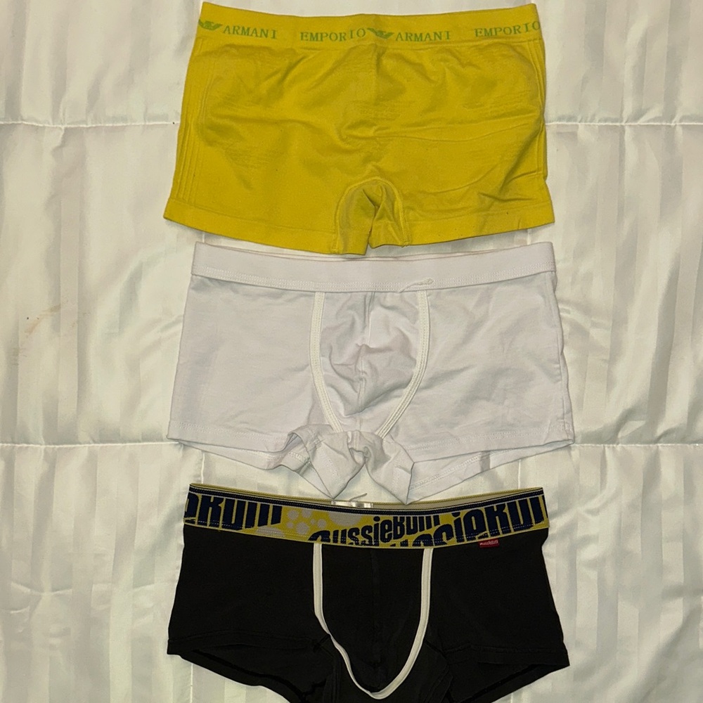 Men's Boxer Briefs - Yellow, White, Black